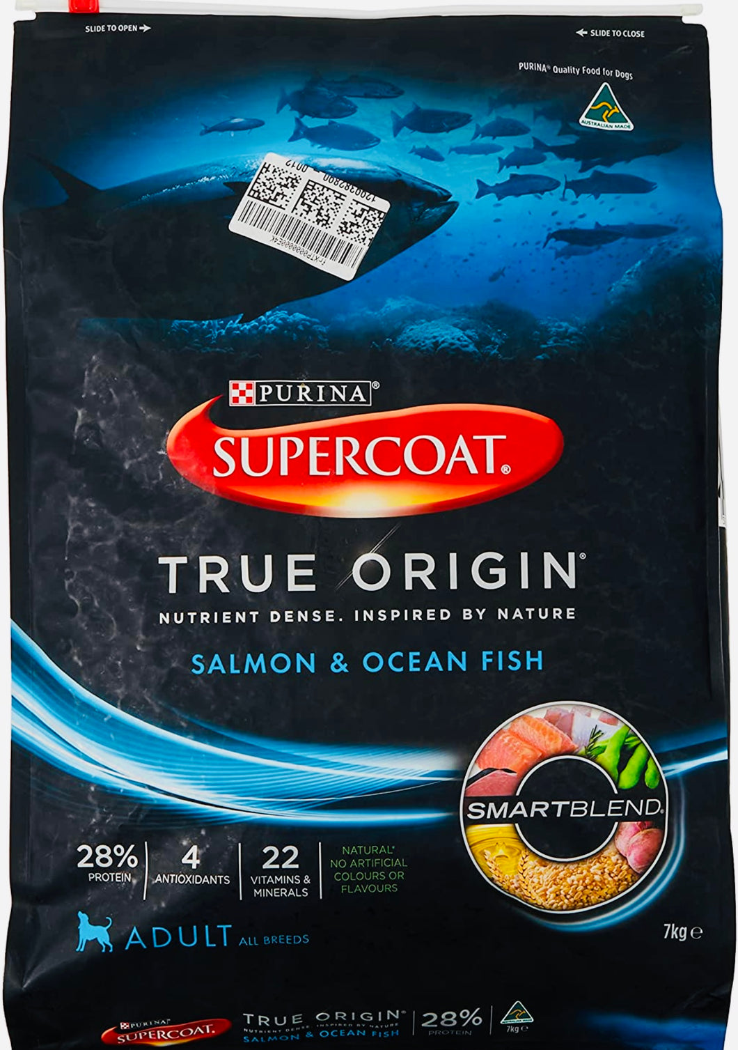 Purina Supercoat True Origin Salmon & Ocean Fish Dog Food 7 KG
